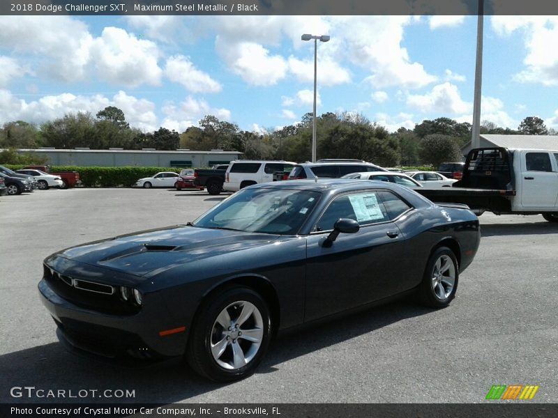 Maximum Steel Metallic / Black 2018 Dodge Challenger SXT