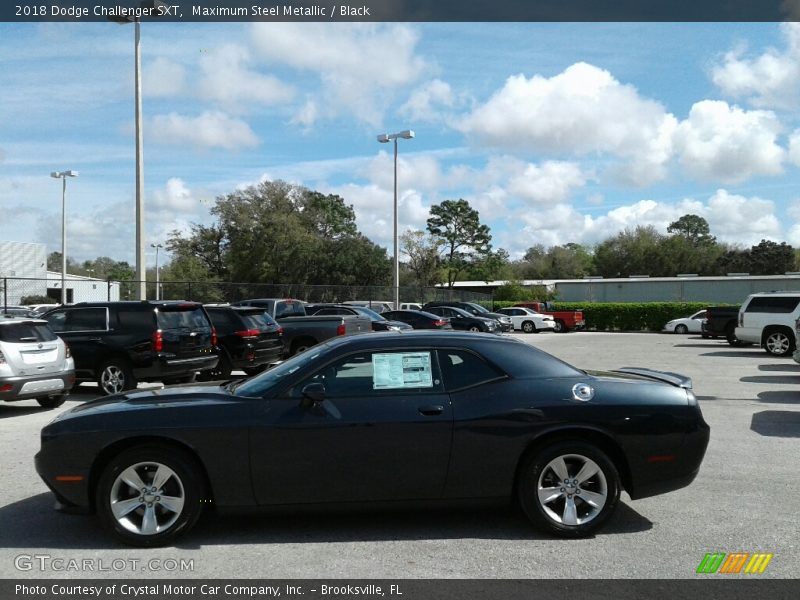 Maximum Steel Metallic / Black 2018 Dodge Challenger SXT
