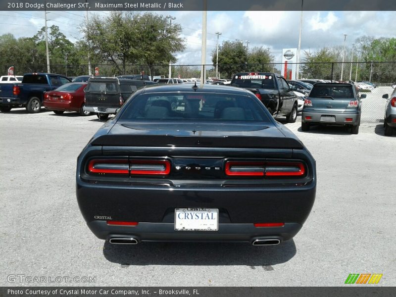 Maximum Steel Metallic / Black 2018 Dodge Challenger SXT