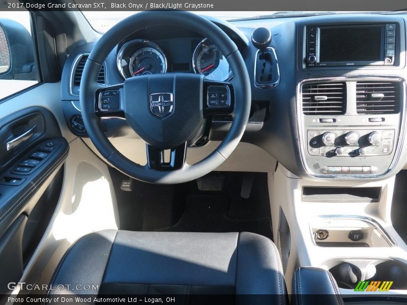 Black Onyx / Black/Light Graystone 2017 Dodge Grand Caravan SXT