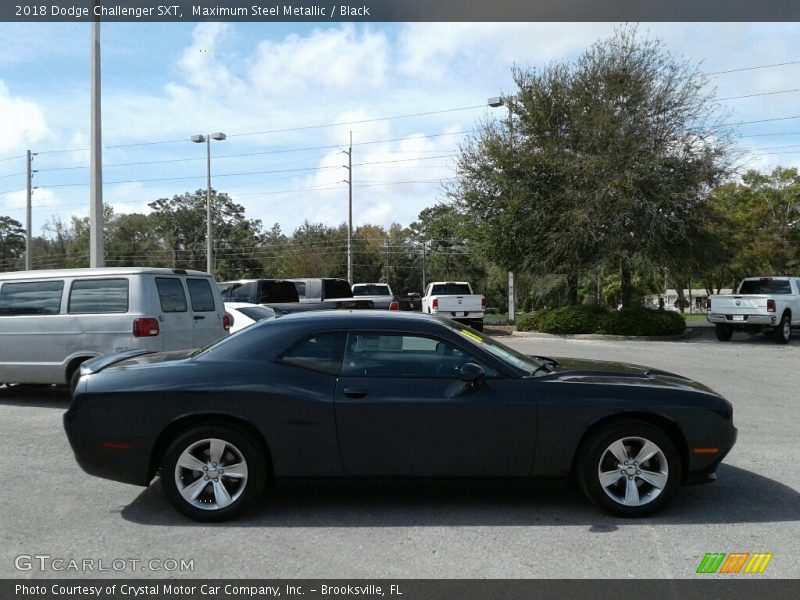 Maximum Steel Metallic / Black 2018 Dodge Challenger SXT