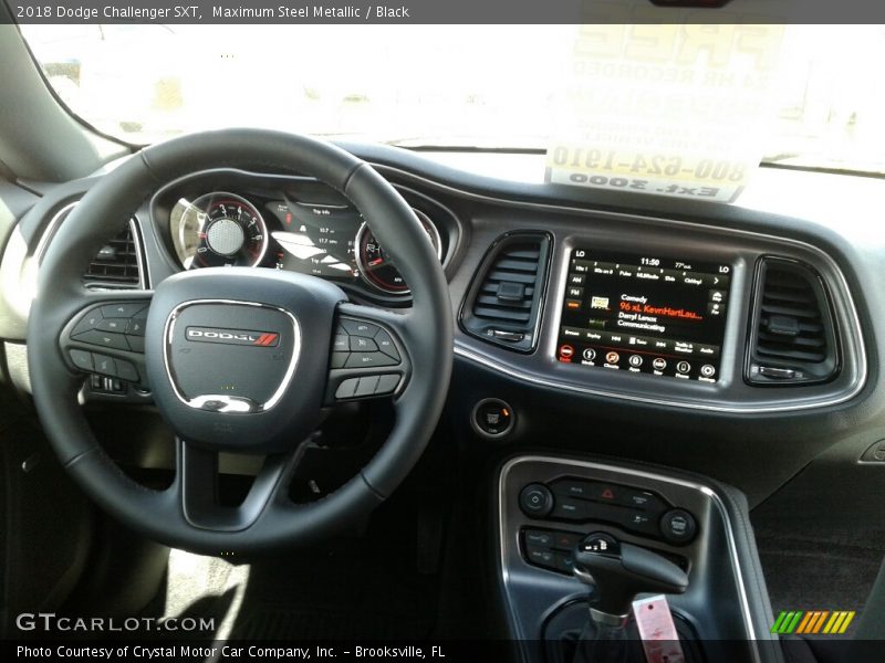 Maximum Steel Metallic / Black 2018 Dodge Challenger SXT