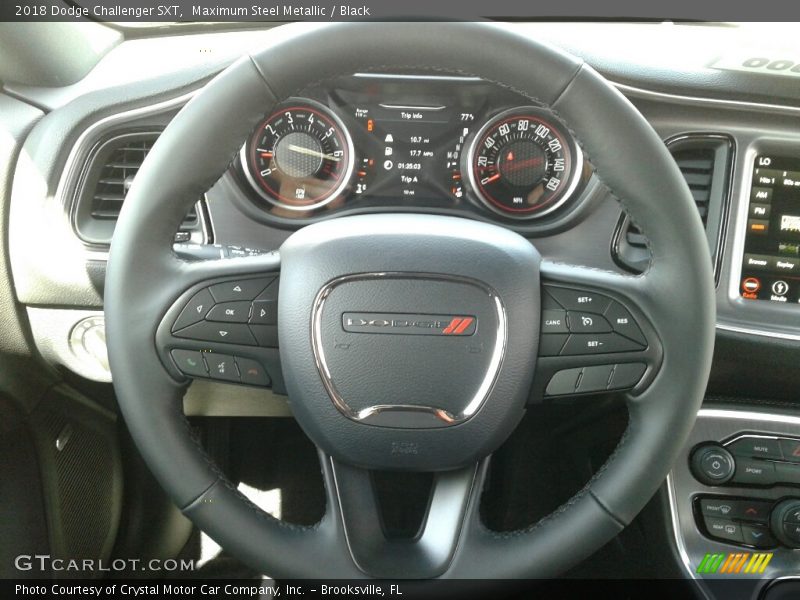 Maximum Steel Metallic / Black 2018 Dodge Challenger SXT
