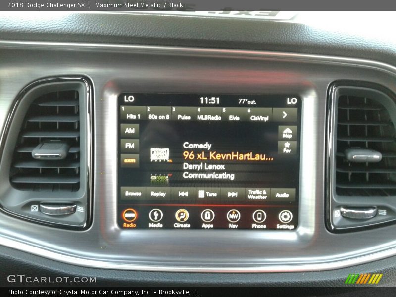 Maximum Steel Metallic / Black 2018 Dodge Challenger SXT