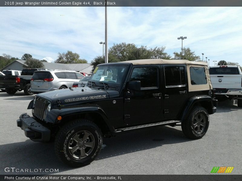 Black / Black 2018 Jeep Wrangler Unlimited Golden Eagle 4x4