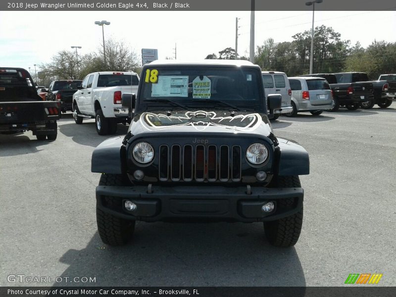 Black / Black 2018 Jeep Wrangler Unlimited Golden Eagle 4x4