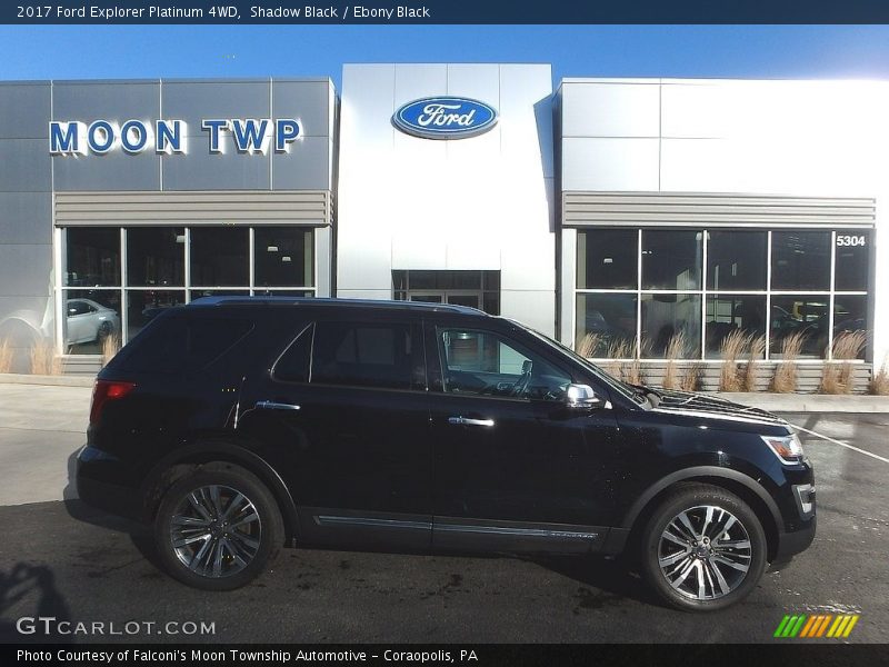 Shadow Black / Ebony Black 2017 Ford Explorer Platinum 4WD