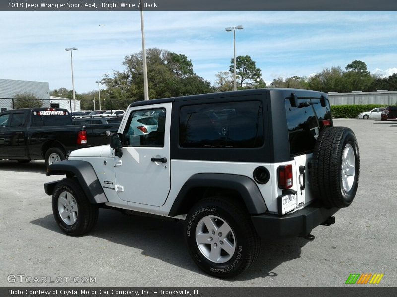 Bright White / Black 2018 Jeep Wrangler Sport 4x4