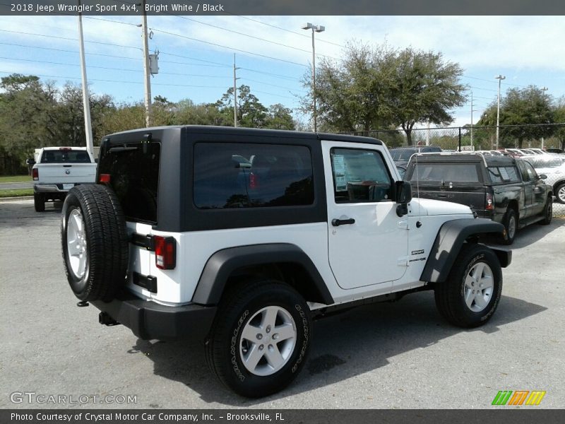 Bright White / Black 2018 Jeep Wrangler Sport 4x4