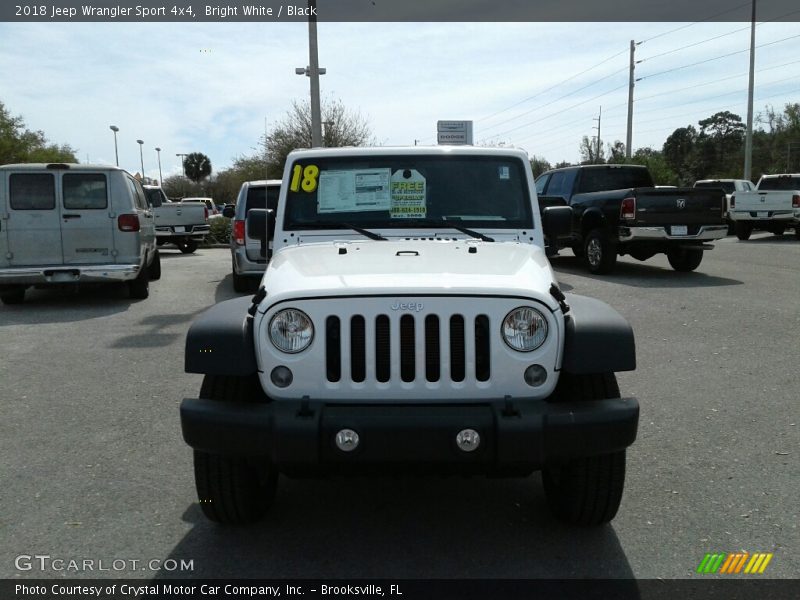Bright White / Black 2018 Jeep Wrangler Sport 4x4