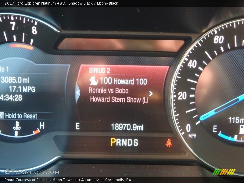 Shadow Black / Ebony Black 2017 Ford Explorer Platinum 4WD