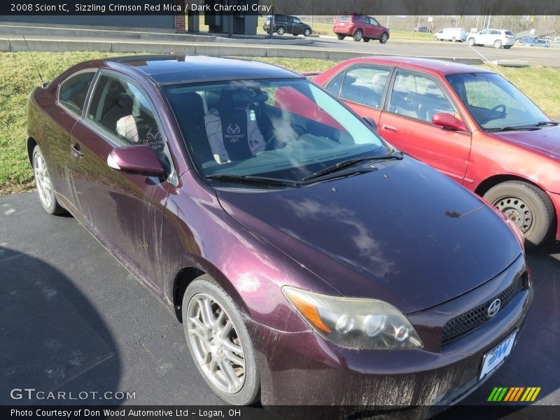 Sizzling Crimson Red Mica / Dark Charcoal Gray 2008 Scion tC