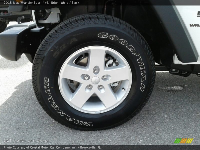 Bright White / Black 2018 Jeep Wrangler Sport 4x4