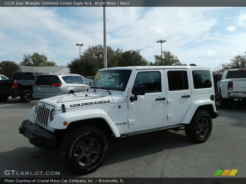 Bright White / Black 2018 Jeep Wrangler Unlimited Golden Eagle 4x4