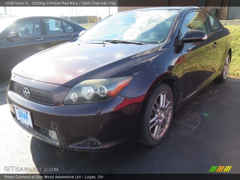 Sizzling Crimson Red Mica / Dark Charcoal Gray 2008 Scion tC