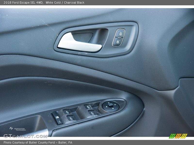 White Gold / Charcoal Black 2018 Ford Escape SEL 4WD