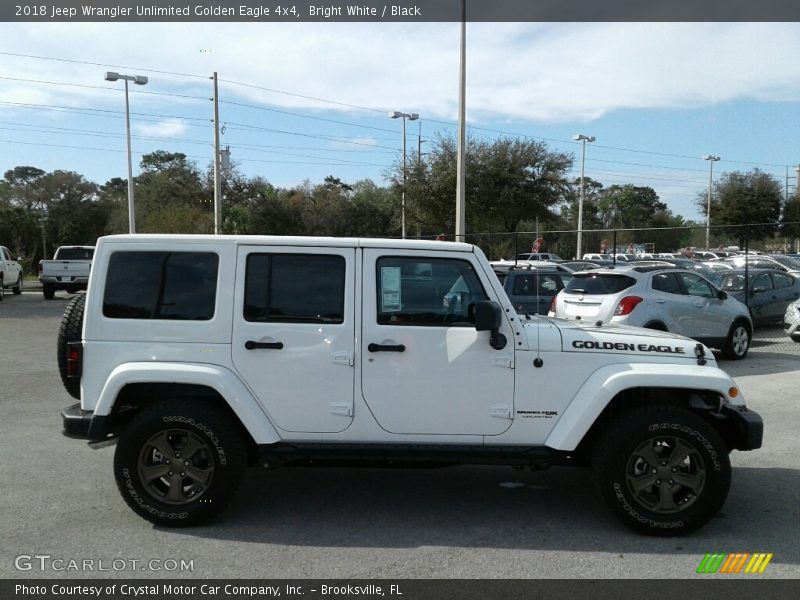 Bright White / Black 2018 Jeep Wrangler Unlimited Golden Eagle 4x4