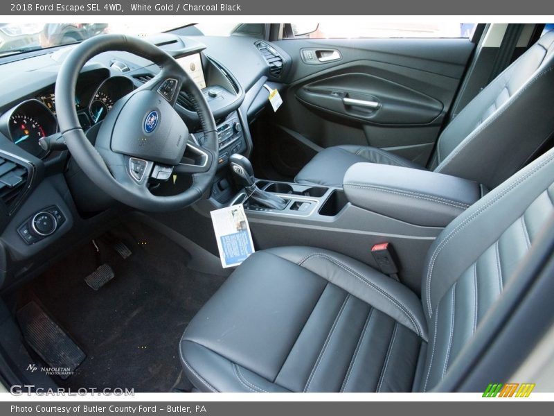 White Gold / Charcoal Black 2018 Ford Escape SEL 4WD