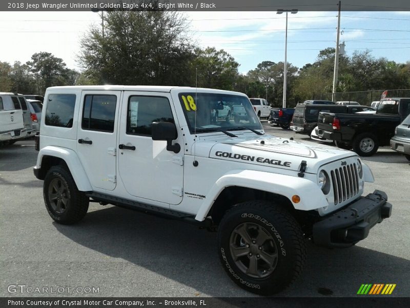 Bright White / Black 2018 Jeep Wrangler Unlimited Golden Eagle 4x4