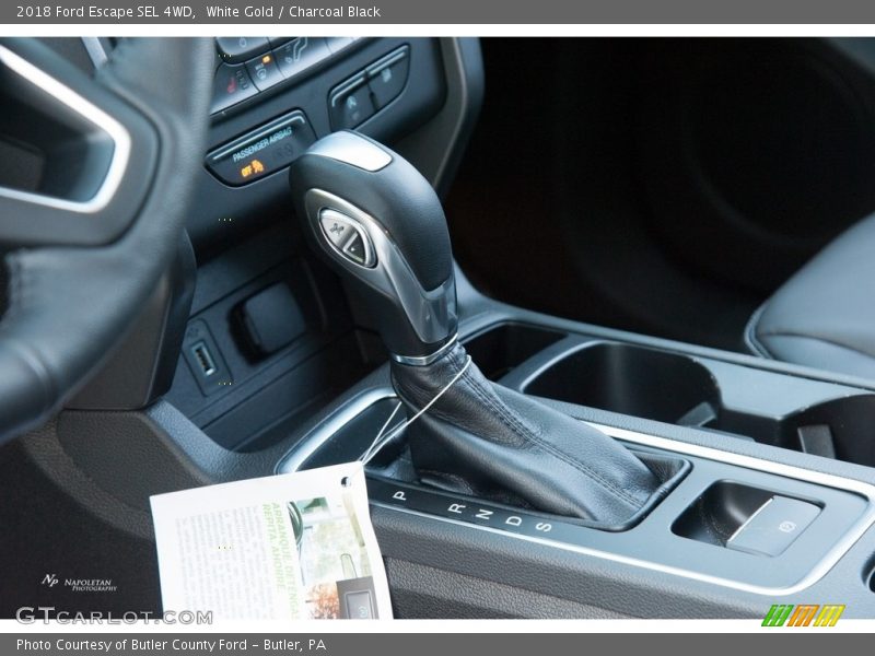 White Gold / Charcoal Black 2018 Ford Escape SEL 4WD