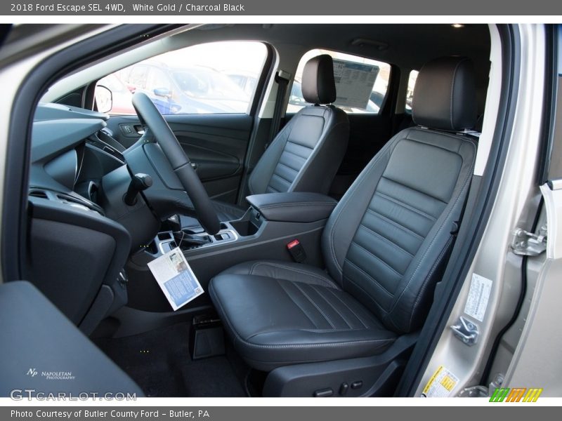White Gold / Charcoal Black 2018 Ford Escape SEL 4WD