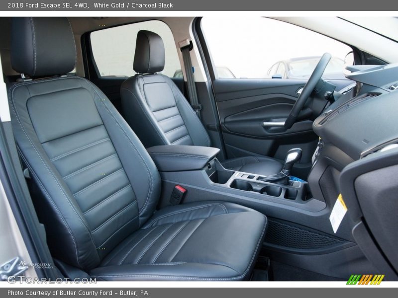 White Gold / Charcoal Black 2018 Ford Escape SEL 4WD