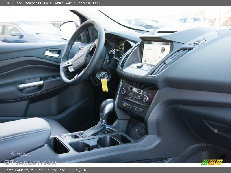 White Gold / Charcoal Black 2018 Ford Escape SEL 4WD