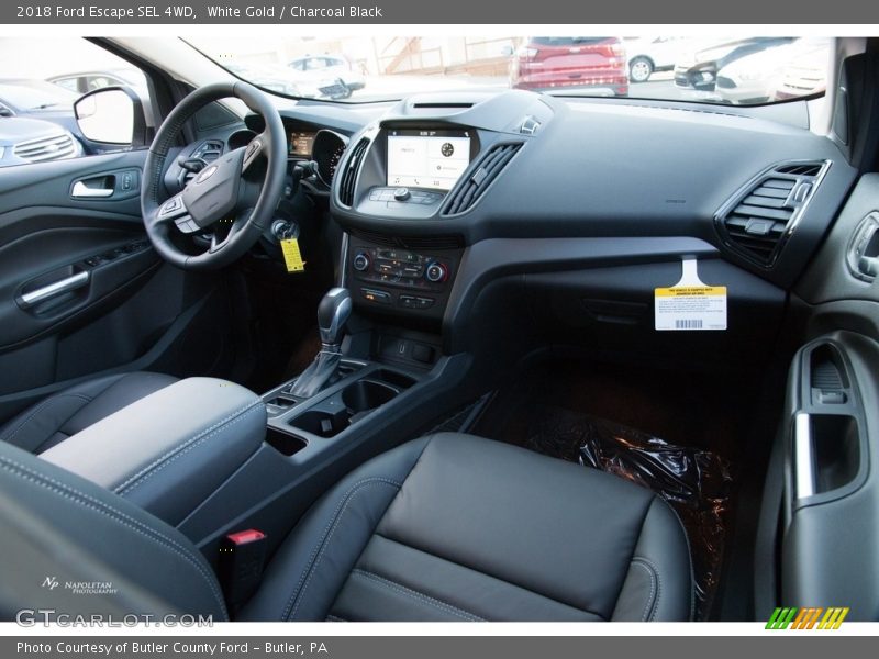 White Gold / Charcoal Black 2018 Ford Escape SEL 4WD