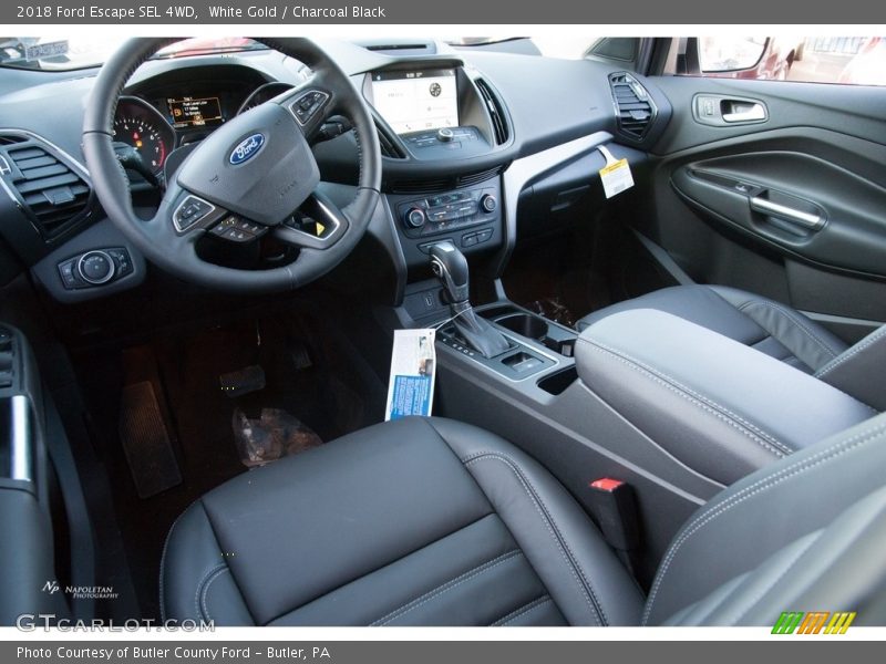 White Gold / Charcoal Black 2018 Ford Escape SEL 4WD