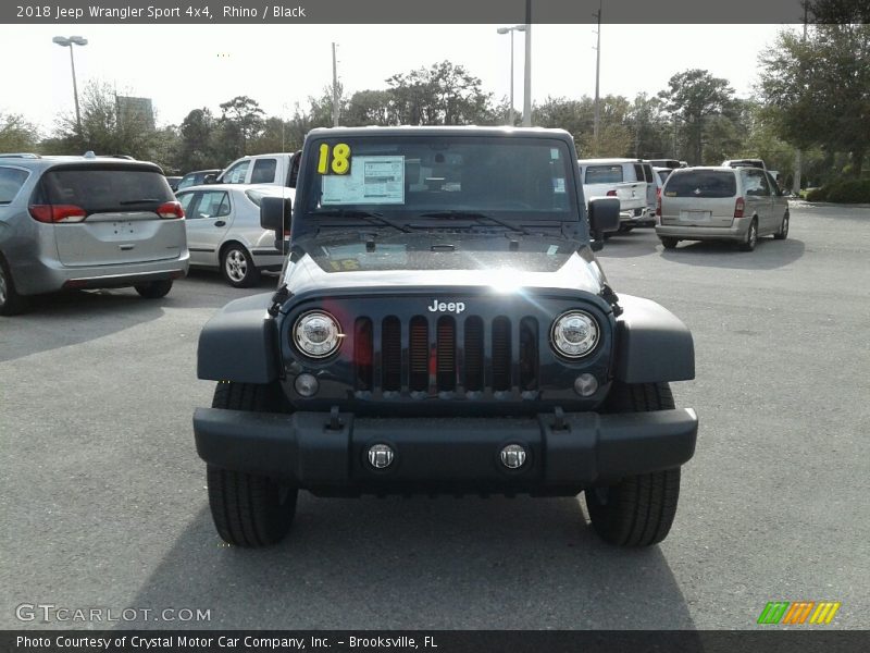 Rhino / Black 2018 Jeep Wrangler Sport 4x4