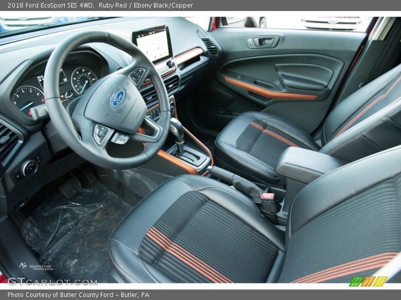 Ruby Red / Ebony Black/Copper 2018 Ford EcoSport SES 4WD