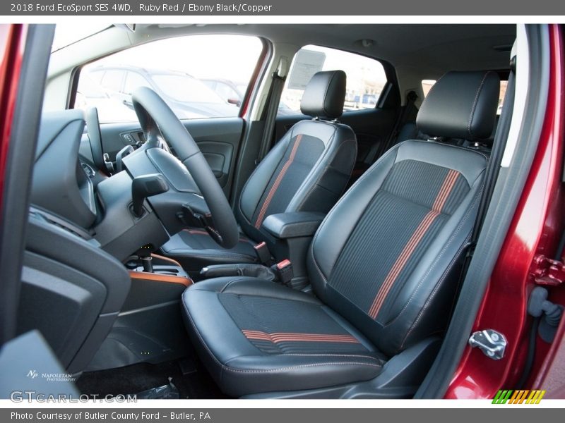 Ruby Red / Ebony Black/Copper 2018 Ford EcoSport SES 4WD