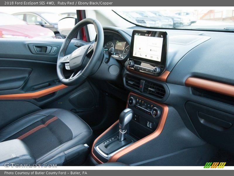 Ruby Red / Ebony Black/Copper 2018 Ford EcoSport SES 4WD