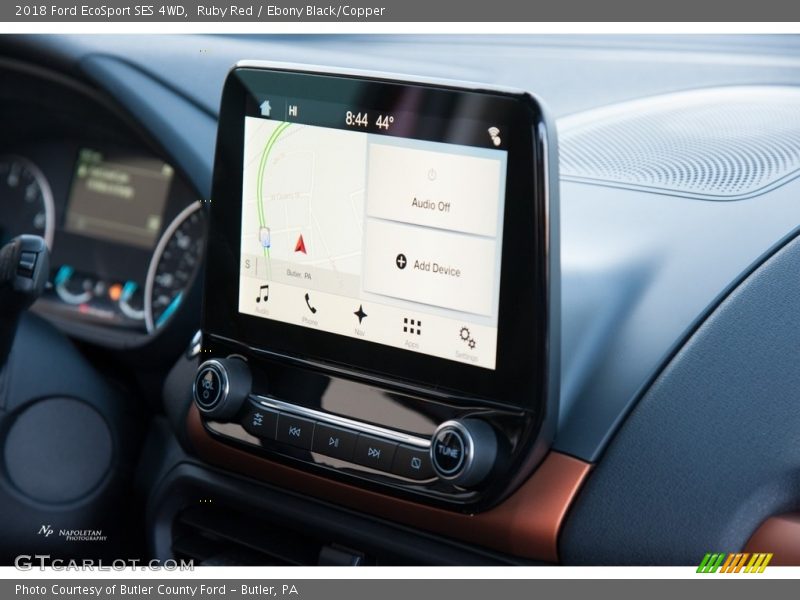 Ruby Red / Ebony Black/Copper 2018 Ford EcoSport SES 4WD
