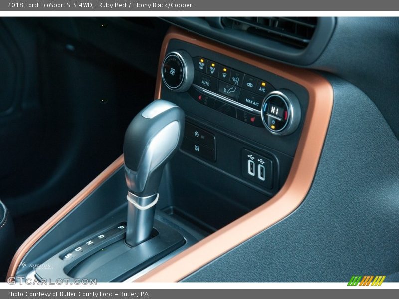 Ruby Red / Ebony Black/Copper 2018 Ford EcoSport SES 4WD