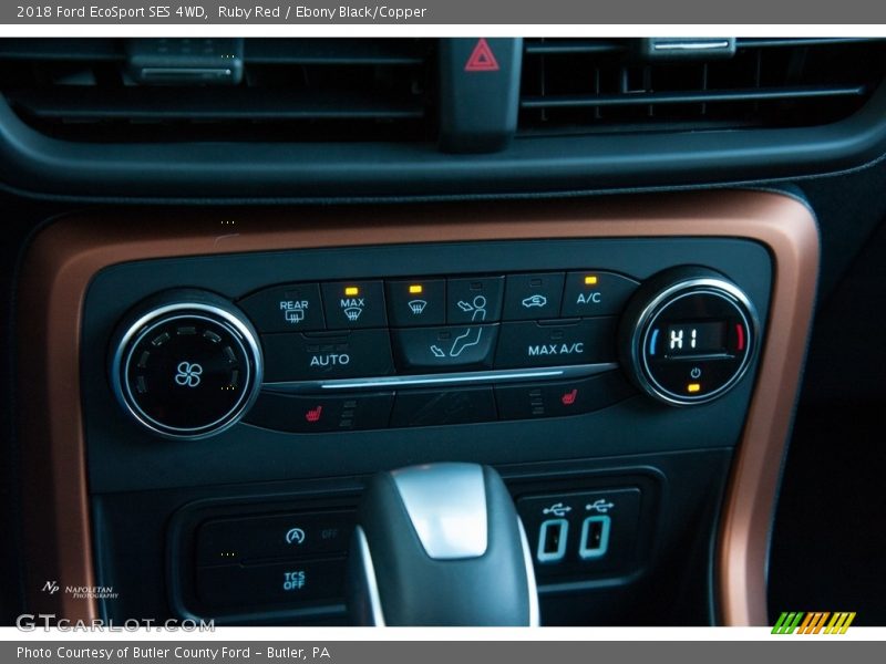 Ruby Red / Ebony Black/Copper 2018 Ford EcoSport SES 4WD