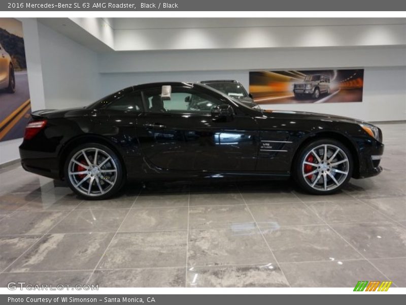 Black / Black 2016 Mercedes-Benz SL 63 AMG Roadster