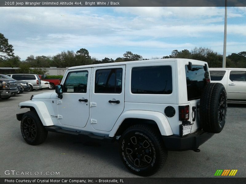 Bright White / Black 2018 Jeep Wrangler Unlimited Altitude 4x4