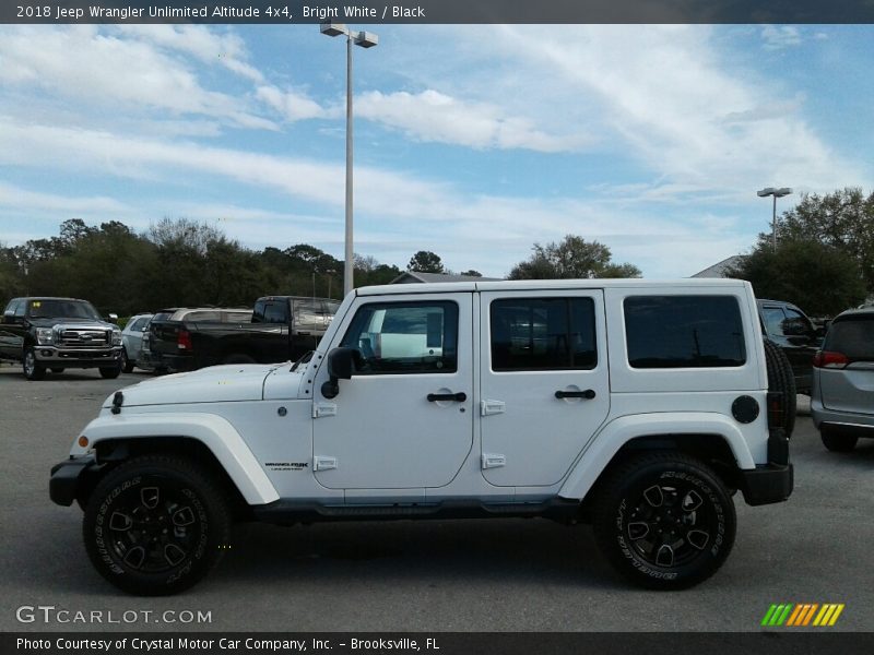 Bright White / Black 2018 Jeep Wrangler Unlimited Altitude 4x4