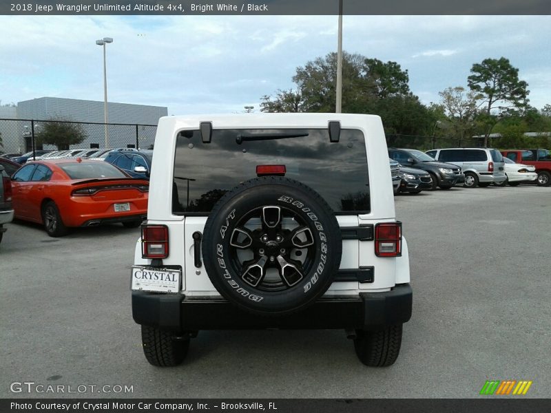 Bright White / Black 2018 Jeep Wrangler Unlimited Altitude 4x4