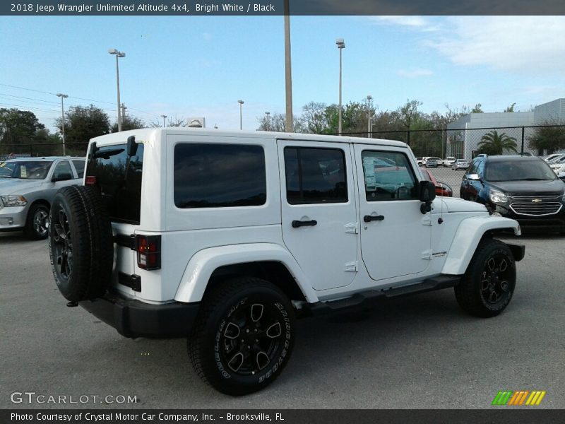 Bright White / Black 2018 Jeep Wrangler Unlimited Altitude 4x4