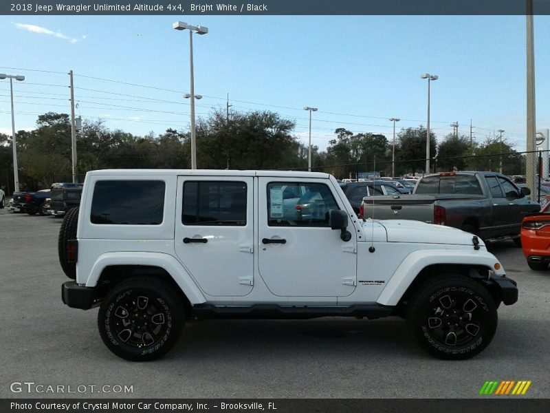 Bright White / Black 2018 Jeep Wrangler Unlimited Altitude 4x4