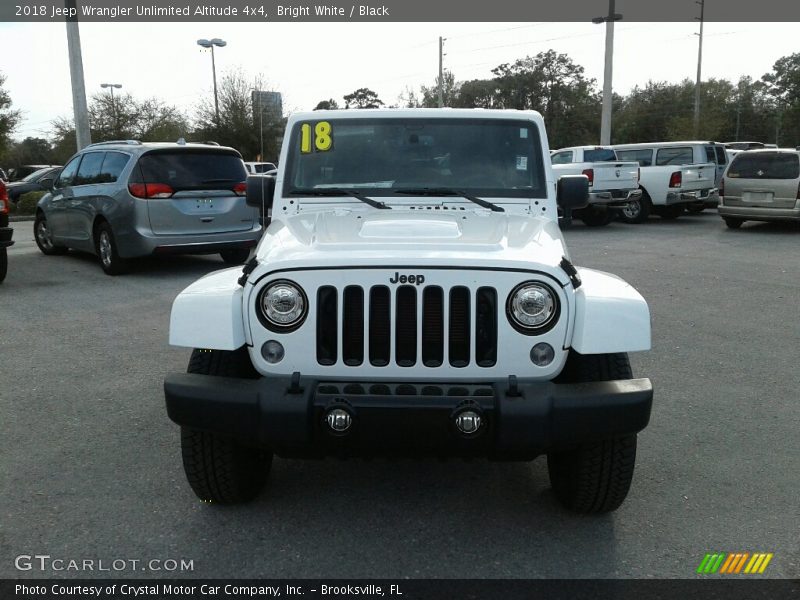 Bright White / Black 2018 Jeep Wrangler Unlimited Altitude 4x4