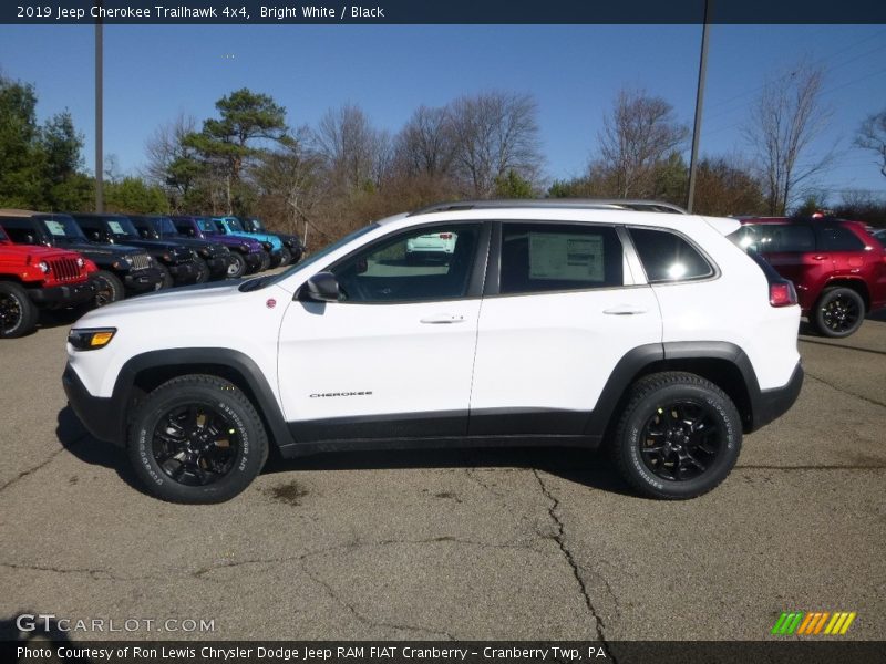 Bright White / Black 2019 Jeep Cherokee Trailhawk 4x4