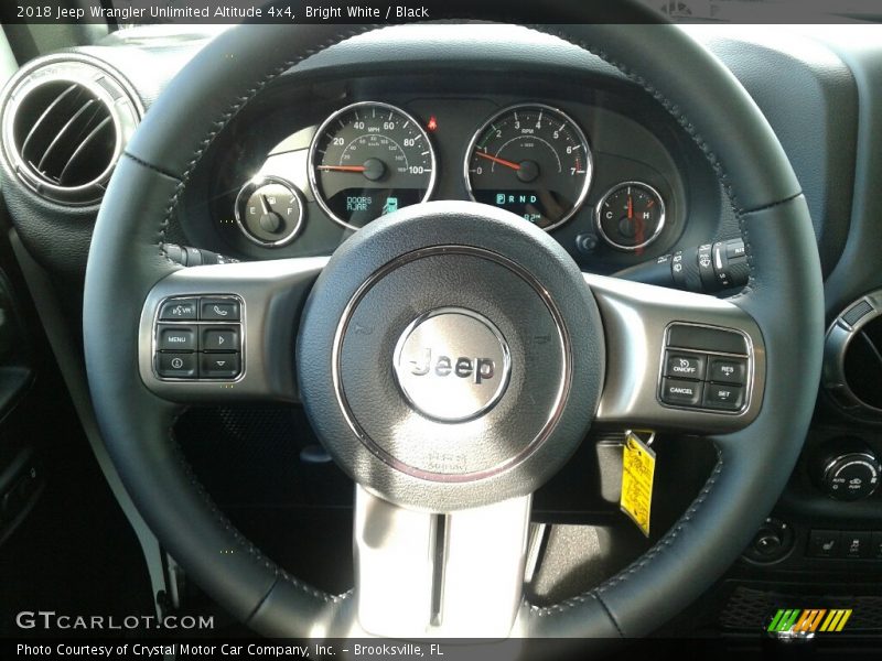 Bright White / Black 2018 Jeep Wrangler Unlimited Altitude 4x4