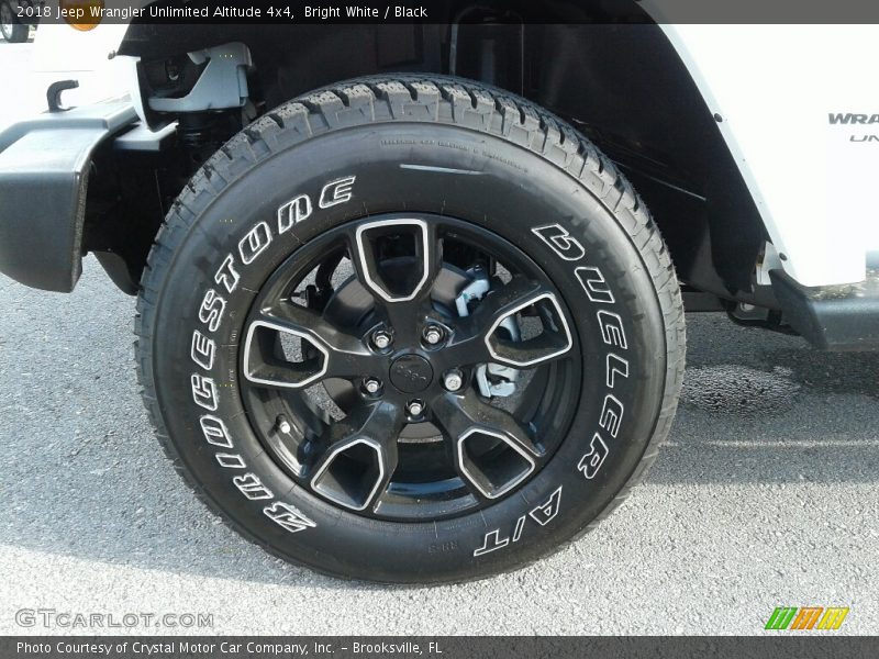Bright White / Black 2018 Jeep Wrangler Unlimited Altitude 4x4
