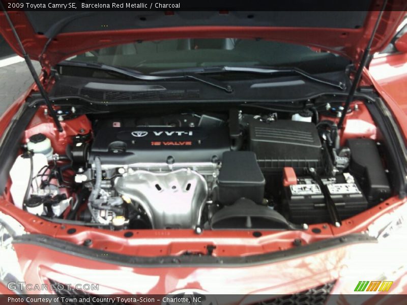 Barcelona Red Metallic / Charcoal 2009 Toyota Camry SE