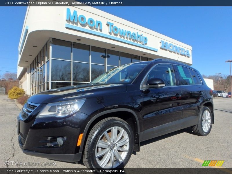 Alpine Gray Metallic / Charcoal 2011 Volkswagen Tiguan SEL 4Motion