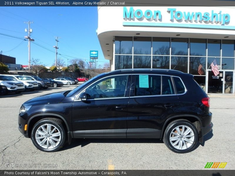 Alpine Gray Metallic / Charcoal 2011 Volkswagen Tiguan SEL 4Motion