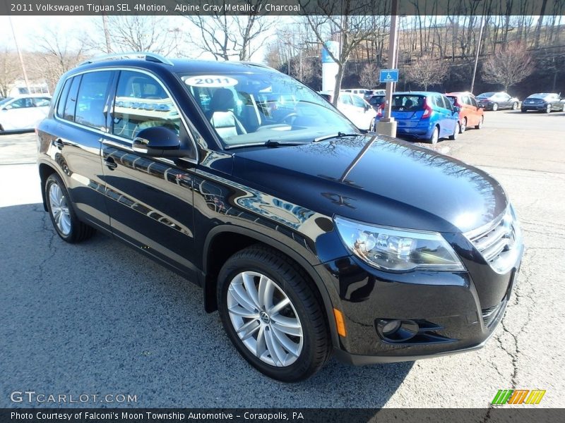 Alpine Gray Metallic / Charcoal 2011 Volkswagen Tiguan SEL 4Motion